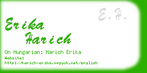 erika harich business card